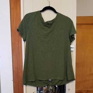 Three Dots green shirt